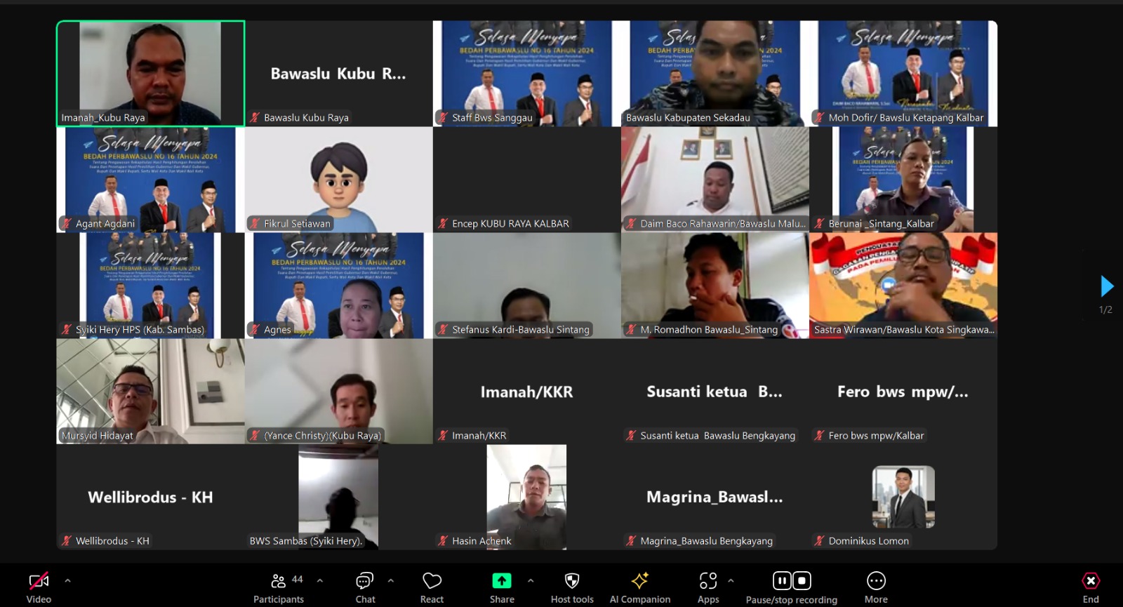 Bawaslu Kubu Raya Laksanakan Kegiatan “Selasa Menyapa” Bahas Pengawasan Rekapitulasi Hasil Pemilihan.