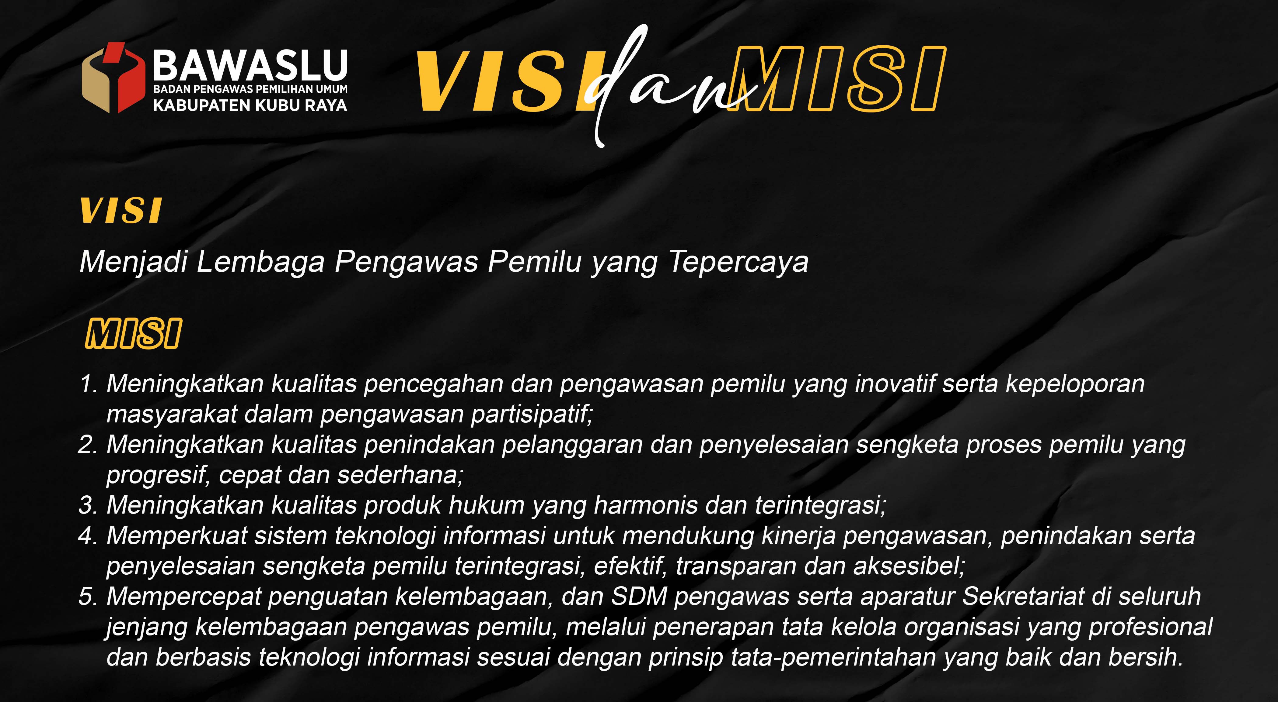 Visi dan Misi