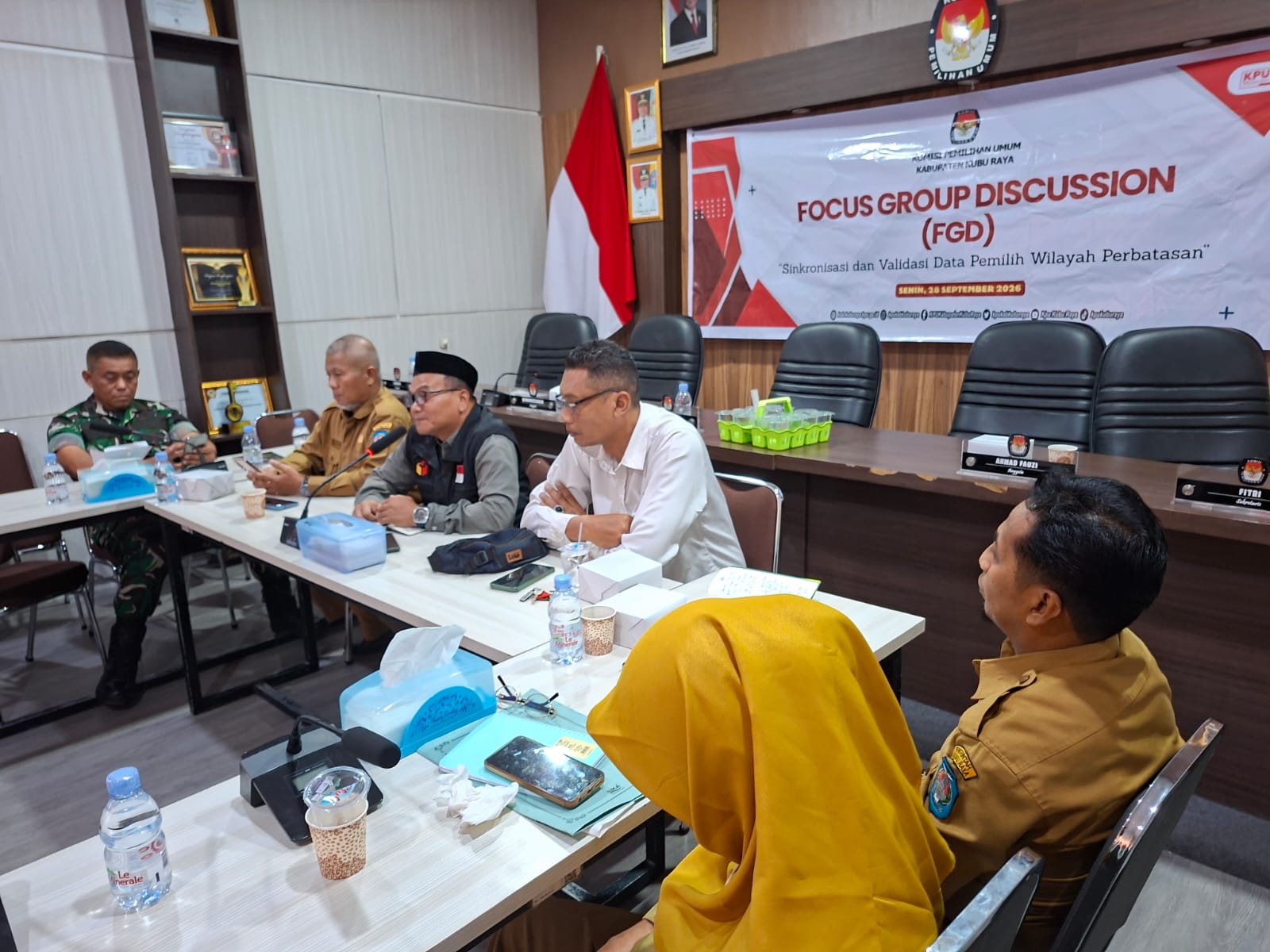 Bawaslu Kubu Raya Hadiri FGD Sinkronisasi dan Validasi Data Pemilih Wilayah Perbatasan 
