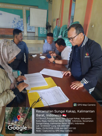 Bawaslu Kubu Raya Awasi Coktas Data Pemilih Berusia 80 Tahun ke Atas di Desa Punggur Kecil