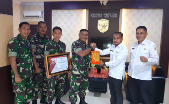 Menutup akhir tahun 2019, Bawaslu Kubu Raya lakukan Kunjungan Silaturahmi ke Kodim 1207/BS guna Perkuat Sinergi