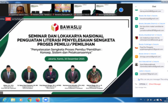 Seminar dan Lokakarya Nasional Penguatan Literasi Penyelesaian Sengketa Proses Pemilu dan Pilkada