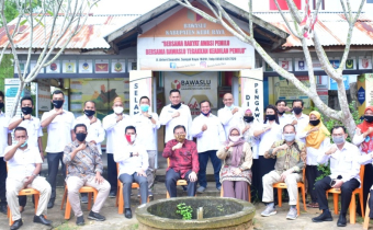 Ketua Bawaslu RI, Abhan lakukan Kunjungan Kerja ke Kantor di Bawaslu Kabupaten Kubu Raya