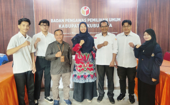 Bawaslu Kubu Raya menerima mahasiswa Program Magang Merdeka Belajar Kampus Merdeka (MBKM) dari Fakultas Ilmu Sosial dan Politik Universitas Tanjungpura Pontianak