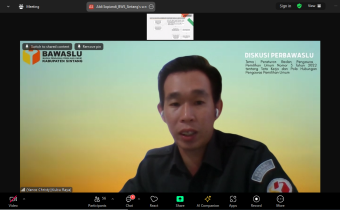 Perkuat Sinergi Pengawasan, Yance Christy Kupas Tuntas Perbawaslu 3 Tahun 2022 dalam Diskusi Via Daring