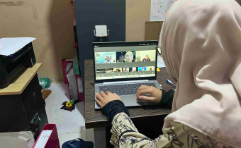 Staf Bawaslu Kabupaten Kubu Raya Ikuti Rapat Mitigasi Risiko Pengelolaan Dana Hibah secara Daring